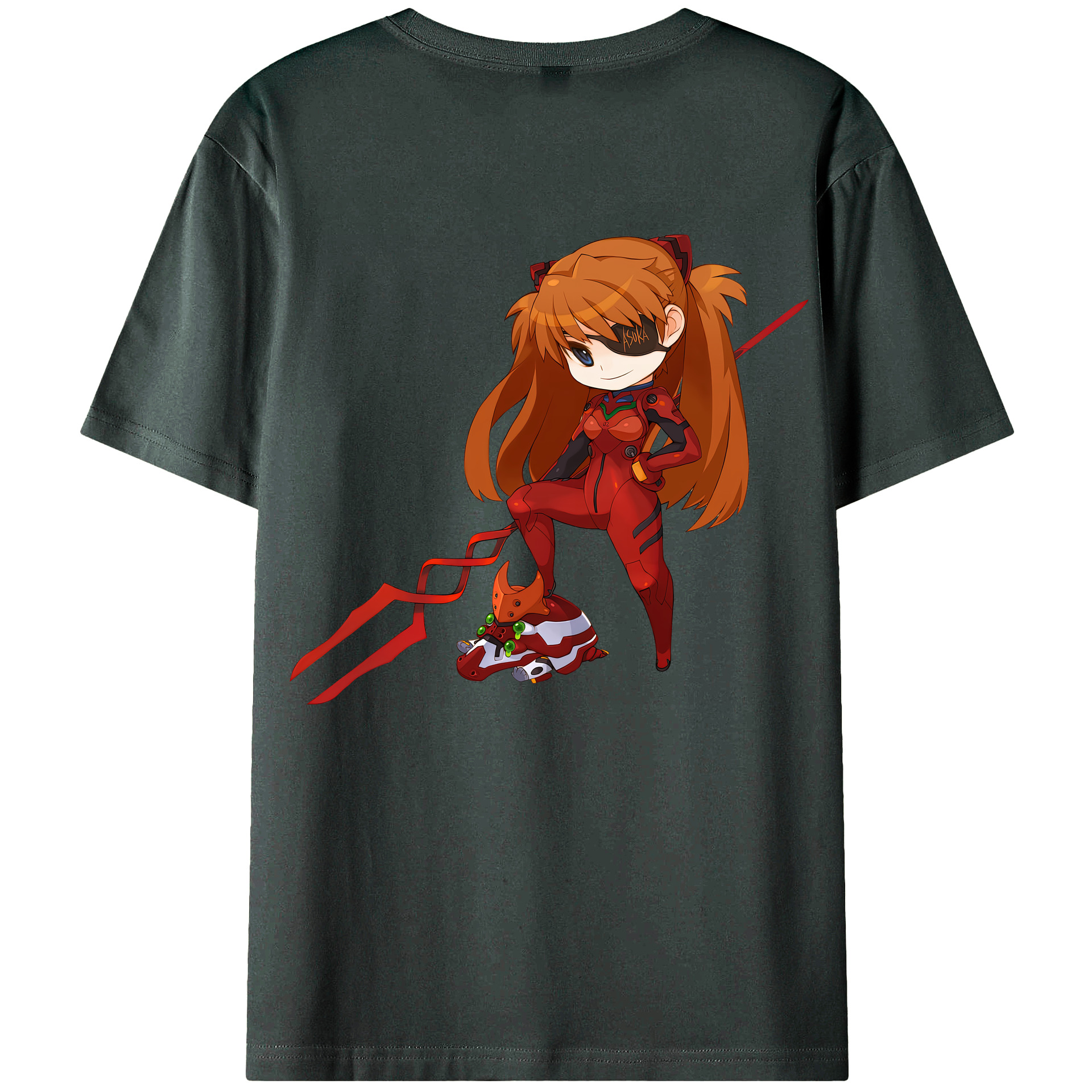 （画像用） EVA 新世紀エヴァンゲリオン 綿100％ メンズ半袖Tシャツ（バックプリント） 通気性